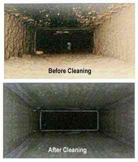 duct cleaning before and after