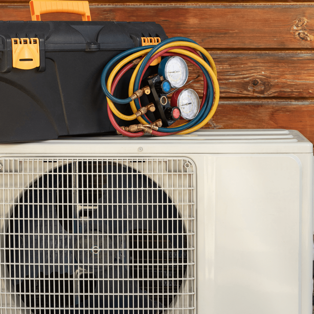 Coolant level check in ac unit