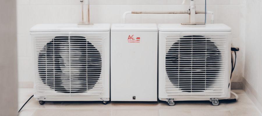 AC Coil Cleaning and Maintenance in Emirates Hills - technician servicing luxury villa AC system