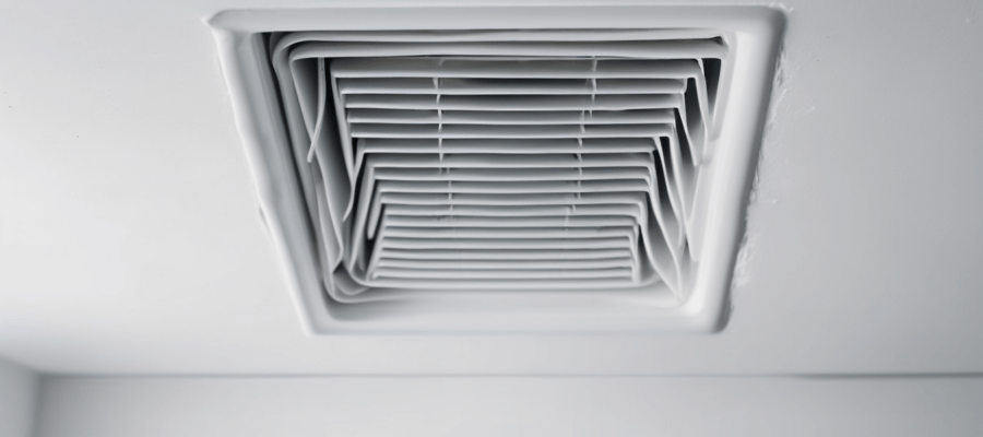 AC Duct Cleaning Dubai What's Really Inside Your Vents - technician inspecting contaminated ductwork in Dubai villa showing dust and mould buildup