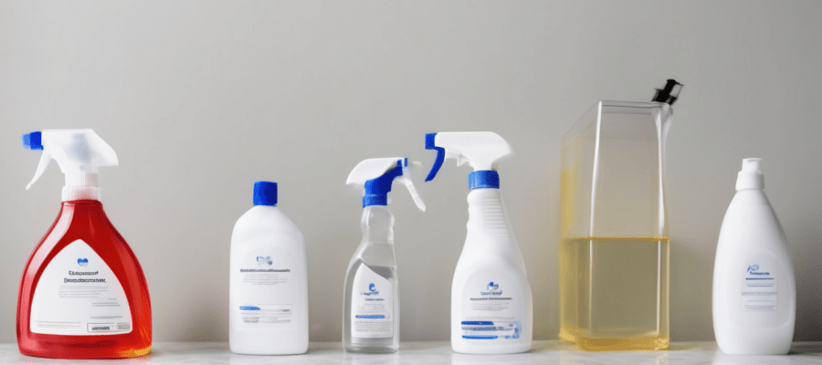 Chemical Disinfectants Safe for Dubai Homes - comparison of six disinfectant types including QACs, bleach, alcohol, and hydrogen peroxide for UAE households