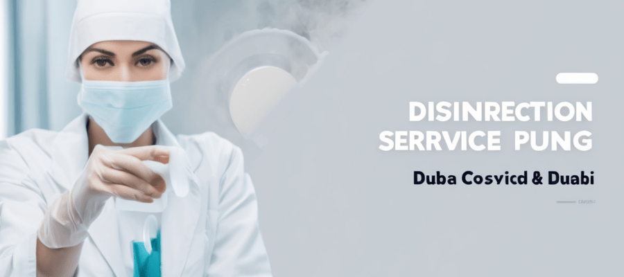 Disinfection Service Dubai Costs and Pricing Guide - professional technician applying disinfectant in Dubai apartment with ULV fogging equipment