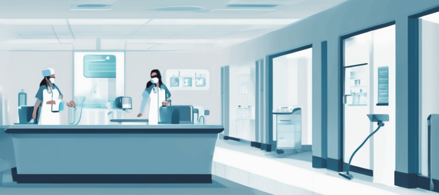 Hospital Grade Disinfection Service Dubai Healthcare - professional medical facility sanitisation with advanced electrostatic spraying technology