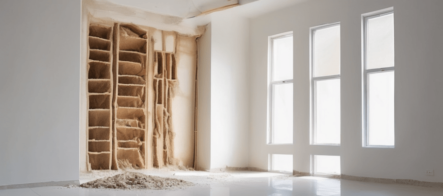 Pre-Construction Termite Treatment UAE Guide - technician applying soil termiticide barrier to building foundation site in Dubai before concrete slab installation