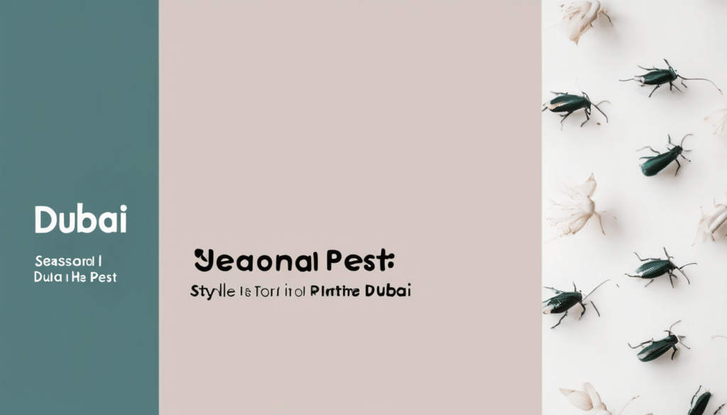 Seasonal Pest Patterns In Dubai: When To Take Action: Seasonal