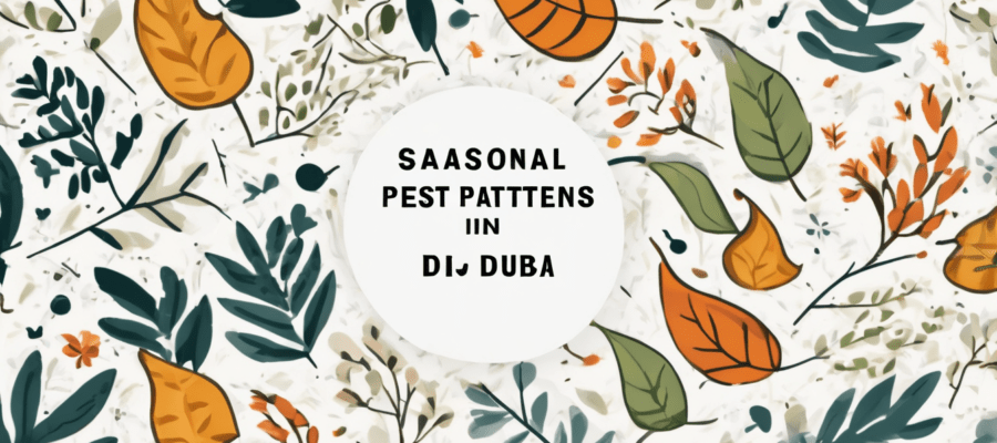 Seasonal Pest Patterns in Dubai: Year-Round Guide - calendar infographic showing pest activity by season across UAE