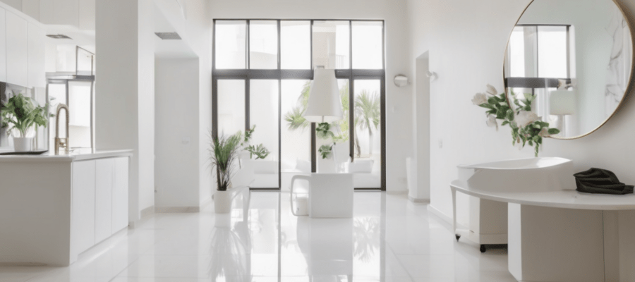 Villa Disinfection Service Dubai Deep Cleaning Process - professional technician applying electrostatic disinfection treatment