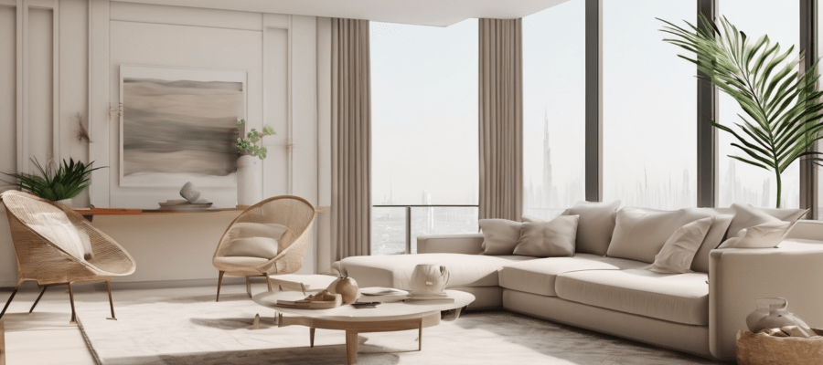 AC Cleaning Cost in Dubai What Affects the Price - technician inspecting split AC unit and ductwork during professional assessment in Dubai villa