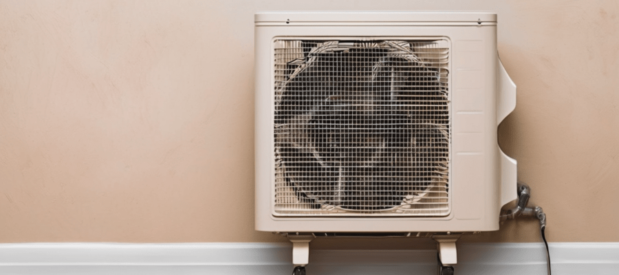 AC Coil Cleaning vs Full AC Deep Cleaning Dubai - technician inspecting evaporator coil and blower wheel inside a Dubai split AC unit