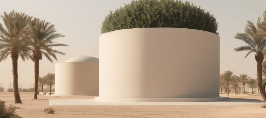 Dubai Municipality Water Tank Standards Explained - licensed technician inspecting a rooftop water storage tank in Dubai for compliance testing