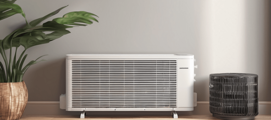 Evaporator vs Condenser Coil Cleaning Explained - side-by-side comparison of indoor evaporator and outdoor condenser coil fouling in a Dubai AC system