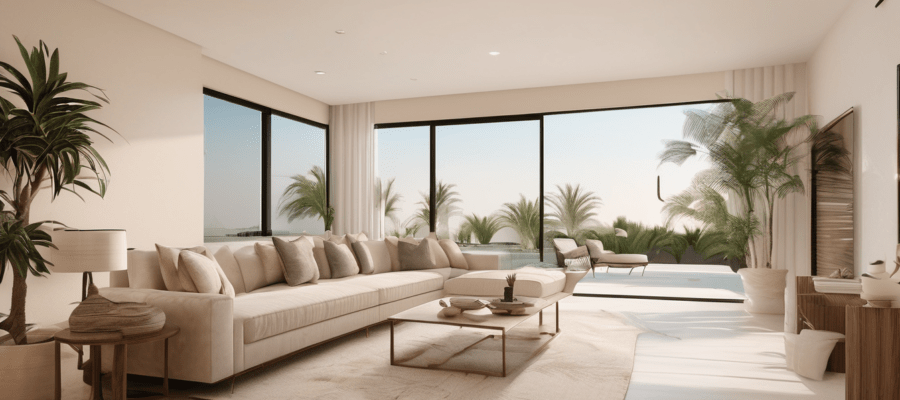 Pest Control for Villas in Dubai: What to Expect - professional SaniEx technician conducting a villa perimeter inspection in a Dubai community