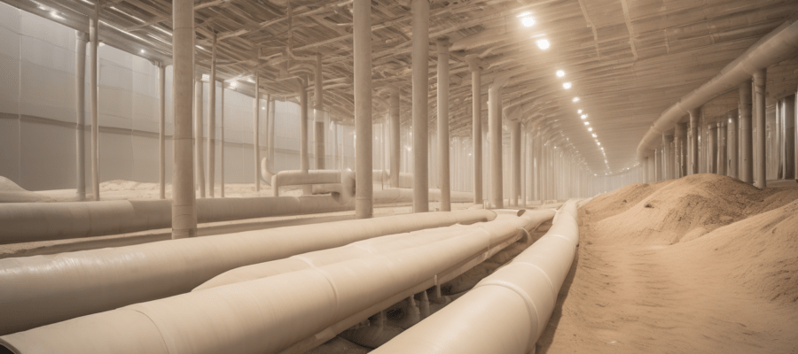 Pipeline Disinfection After Construction in UAE - certified technician flushing and disinfecting newly installed pipework in a Dubai building before occupancy