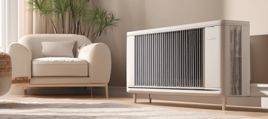 Signs Your Dubai AC Unit Needs Professional Cleaning - technician inspecting evaporator coil and drain pan in Dubai villa