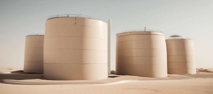 Signs Your Dubai Water Tank Needs Cleaning Now - professional inspector examining roof-mounted villa water tank in Dubai