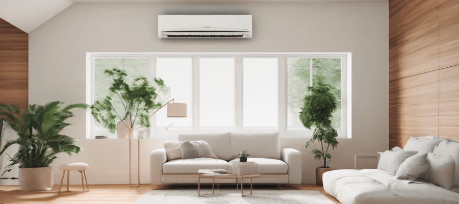 Split AC vs Ducted System Cleaning Key Differences - NADCA-certified technician inspecting ducted AC vent and split unit in Dubai villa