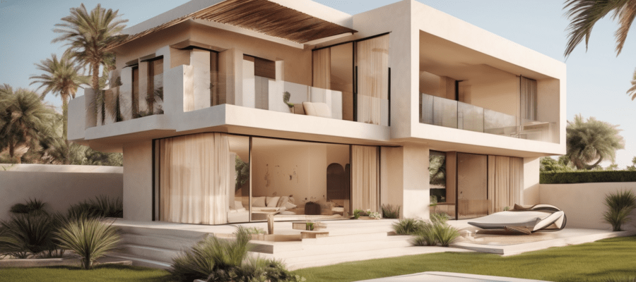 Termite Control for UAE Villas: What to Expect — certified specialist inspecting villa foundation perimeter in Dubai