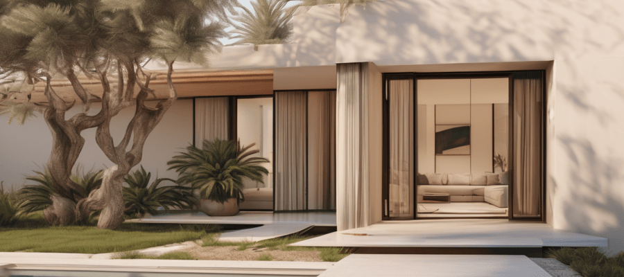 Termite Inspection Process for Dubai Properties - certified specialist using thermal imaging to detect termite activity in a Dubai villa wall cavity