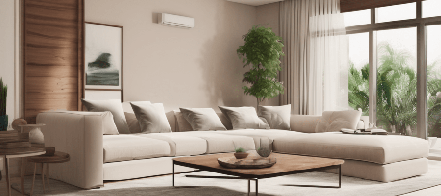 Top-Rated AC Cleaning Service in Dubai - NADCA-certified technician cleaning evaporator coil inside a Dubai villa split unit