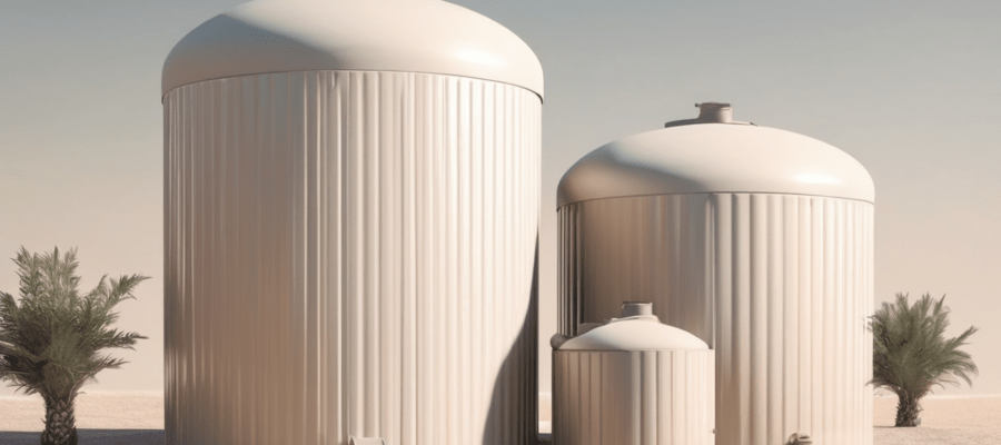 Water Tank Size and Cleaning Cost Factors UAE - professional specialist inspecting rooftop water storage tank during site assessment in Dubai