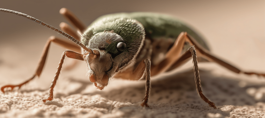 What to Expect From a Professional Pest Inspection - Saniservice specialist surveying a Dubai villa for termite and cockroach activity