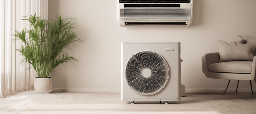AC Repair vs AC Replacement: How to Decide - technician inspecting split AC unit components in Dubai apartment