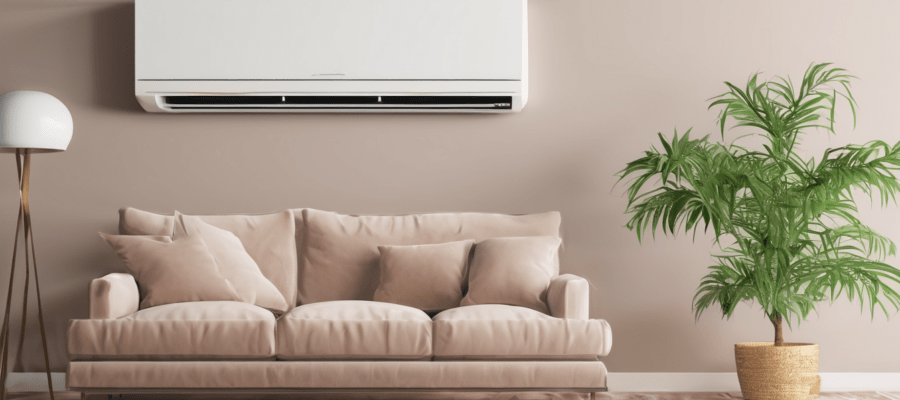Bad Smell From AC Units Causes and Solutions - technician inspecting evaporator coil in Dubai villa AC unit
