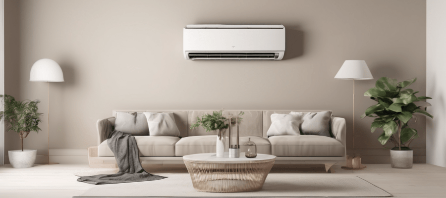 How to Choose the Right AC Repair Service - technician inspecting AC indoor unit coil in Dubai villa