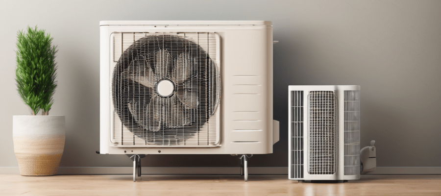 How Often Should You Service Your AC in Dubai - technician performing professional split unit AC service inside a Dubai apartment