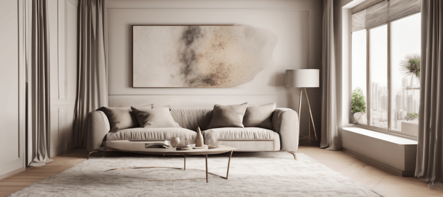 How to Tell If You Have Mold in Your Dubai Home - moisture staining on apartment wall with visible mold growth near AC unit