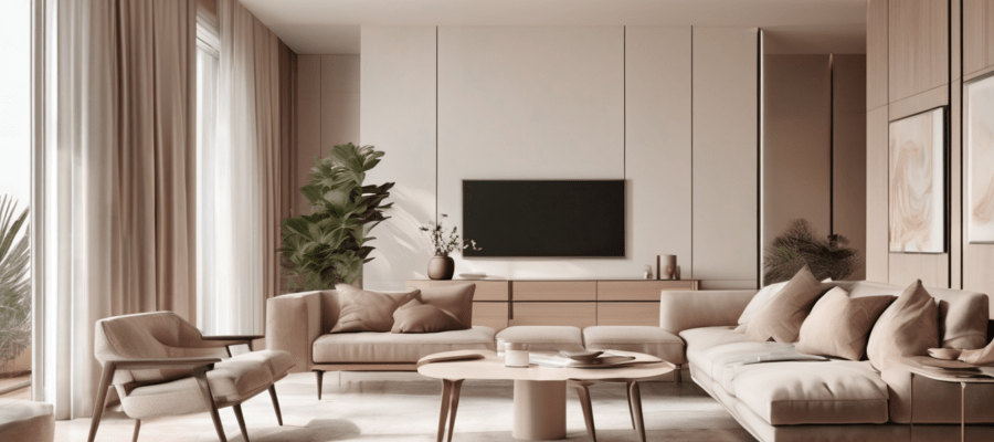 What VOCs Are Found in New UAE Apartments - diagram showing VOC sources from finishes, cabinetry, and HVAC in a new Dubai apartment interior
