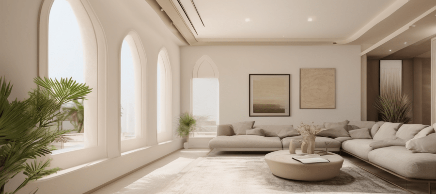 Signs Your Ajman Villa Ducts Need Inspection - technician inspecting supply register in Ajman villa ceiling void