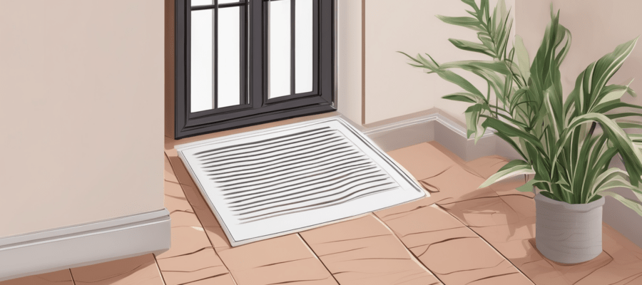AC Drain Pan Overflow Signs Every Homeowner Should Know - technician inspecting a blocked condensate drain pan in a Dubai villa split unit