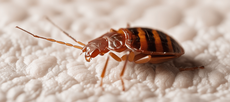 Bed Bug Treatment: What the Process Actually Involves - technician inspecting mattress seam in Dubai villa bedroom