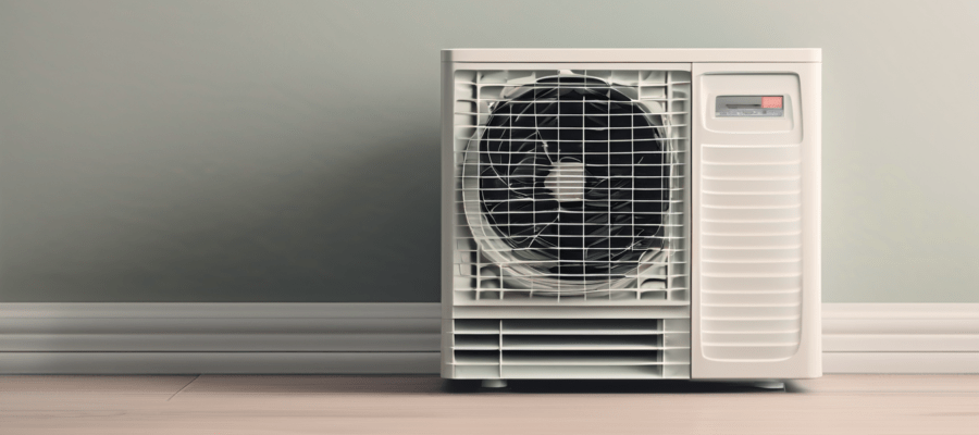 How Mold Grows Inside AC Units in the UAE - cross-section diagram of evaporator coil showing mold colonisation and condensate drain pan