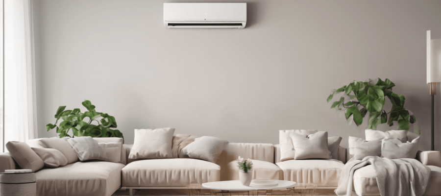How Long Does an AC Repair Take in Dubai - technician diagnosing a split unit AC system in a Dubai apartment
