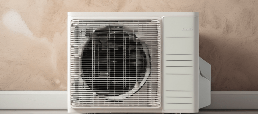 How Often Should AC Units Be Inspected for Mold - technician inspecting evaporator coil for mold growth in Dubai villa AC unit
