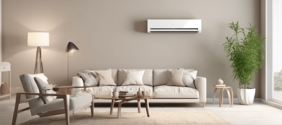 How to Choose an AC Service Provider in Sharjah - technician inspecting an AC indoor unit fan coil in a Sharjah apartment