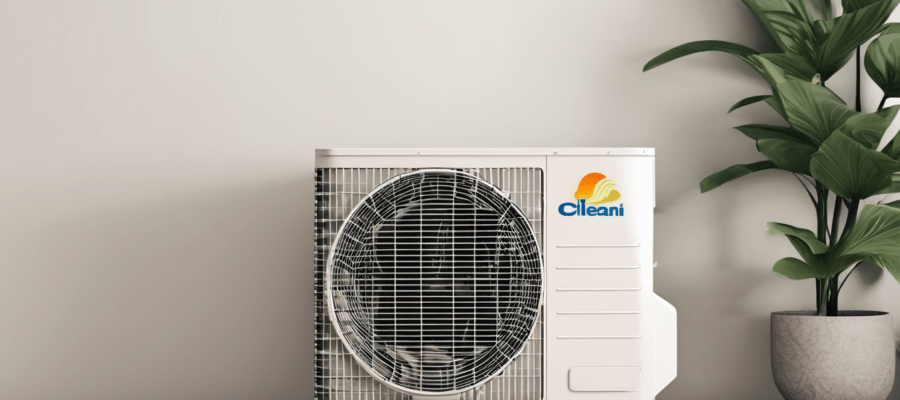 AC Maintenance Service Sharjah - NADCA-certified technician cleaning evaporator coil on split unit in Sharjah residential villa