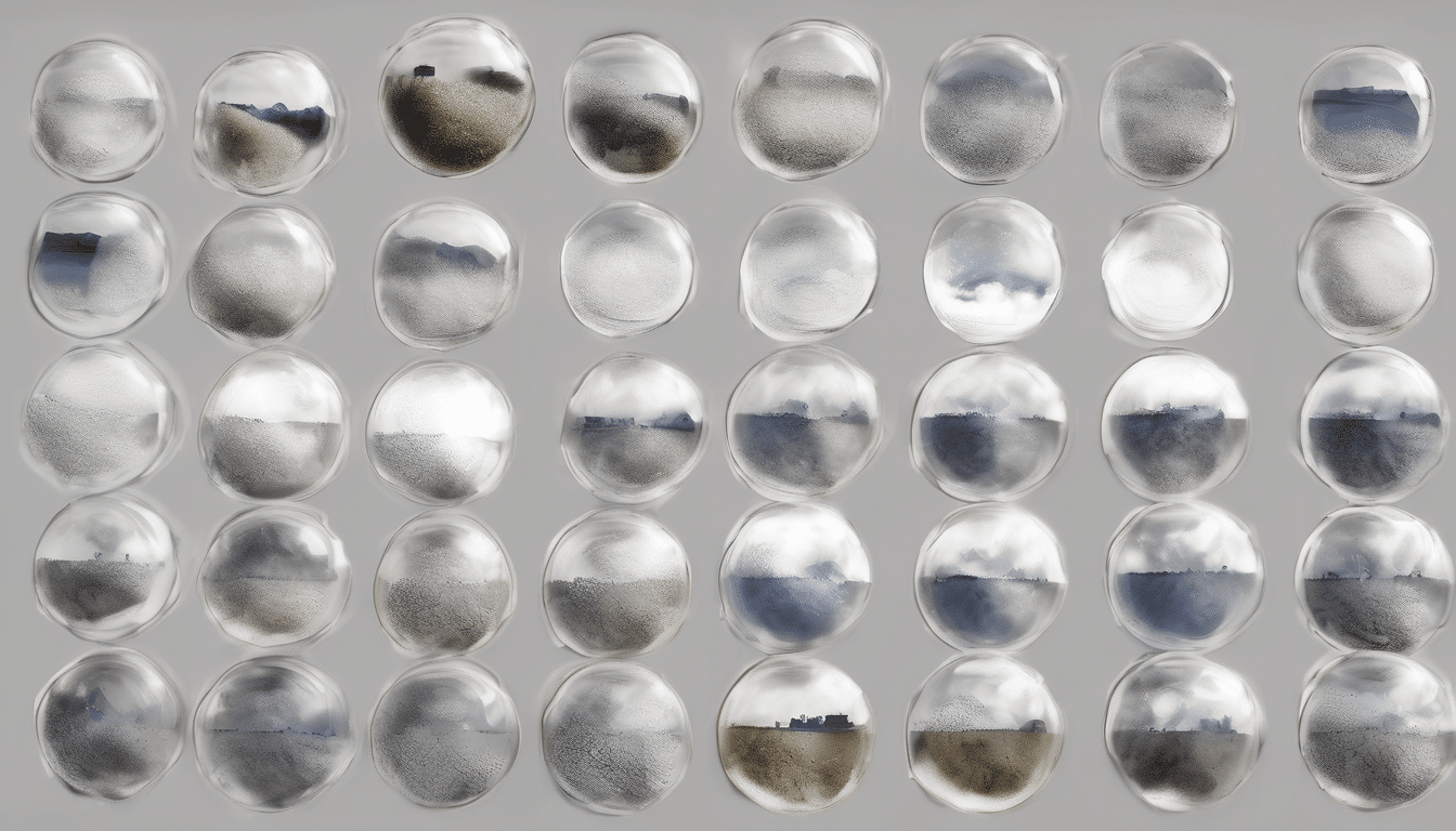 Case study illustration: Close‑up photograph of a wall‑mounted optical particle counter installed in an office, with visi