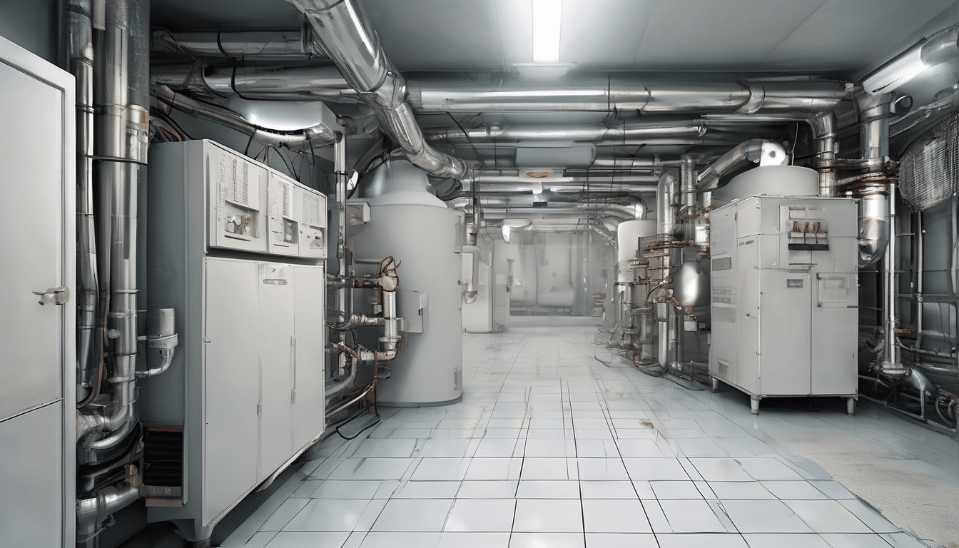 "HVAC System Design, Pressurisation and Cross-Contamination Pathways in UAE Properties illustrated through airflow and pressure zones in a modern Dubai building"