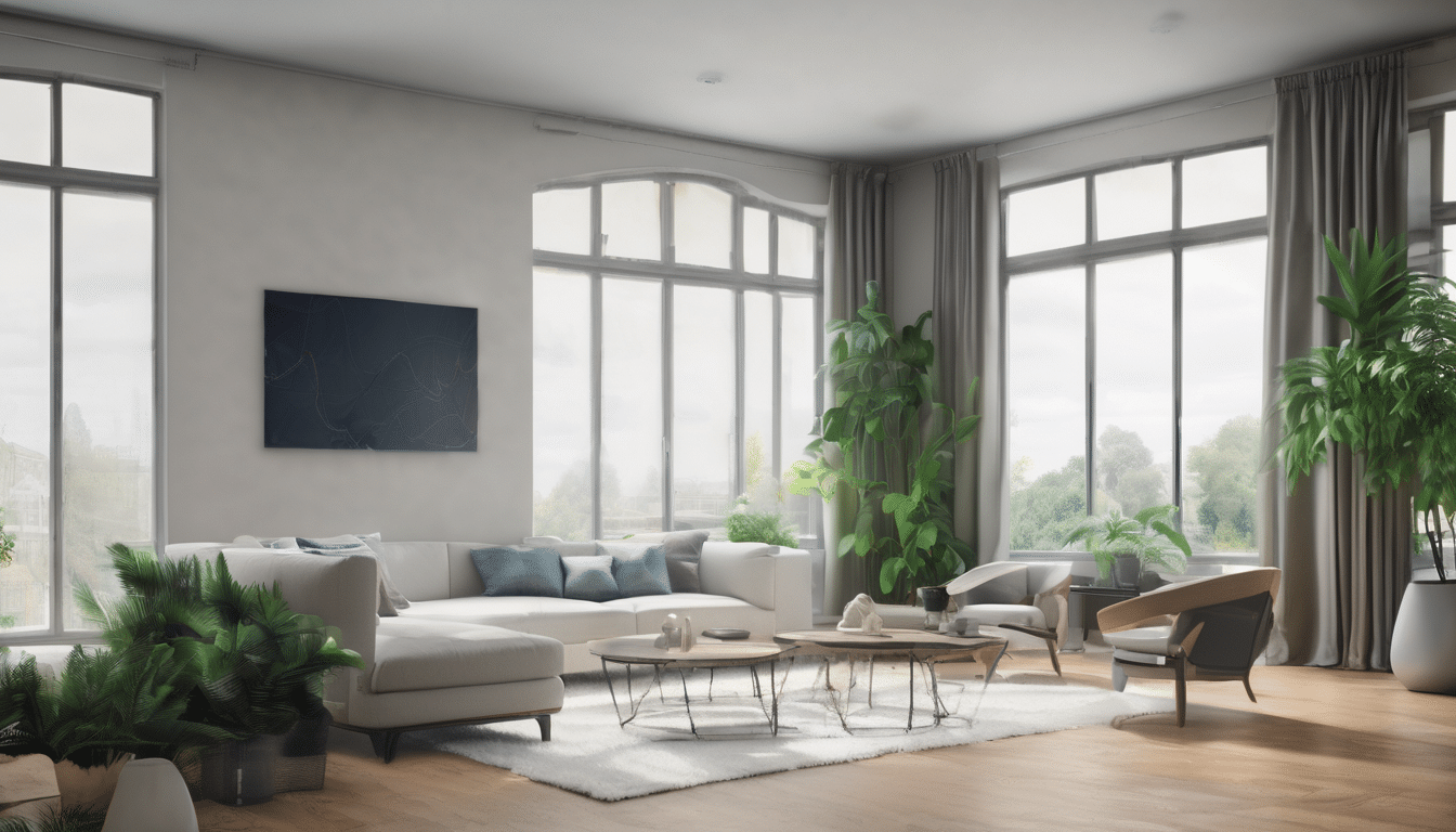 Case study illustration: Graph overlay of 7-day PM2.5 and CO2 trends in villa living room vs outdoor baseline, showing indoor