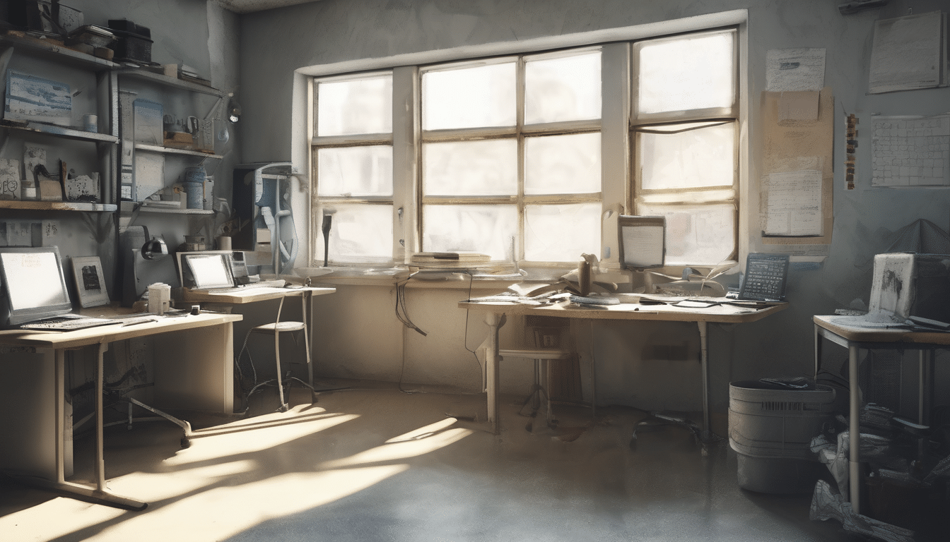 Case study illustration: Composite image showing three thermal frames of the same glossy wall from different angles, illustra