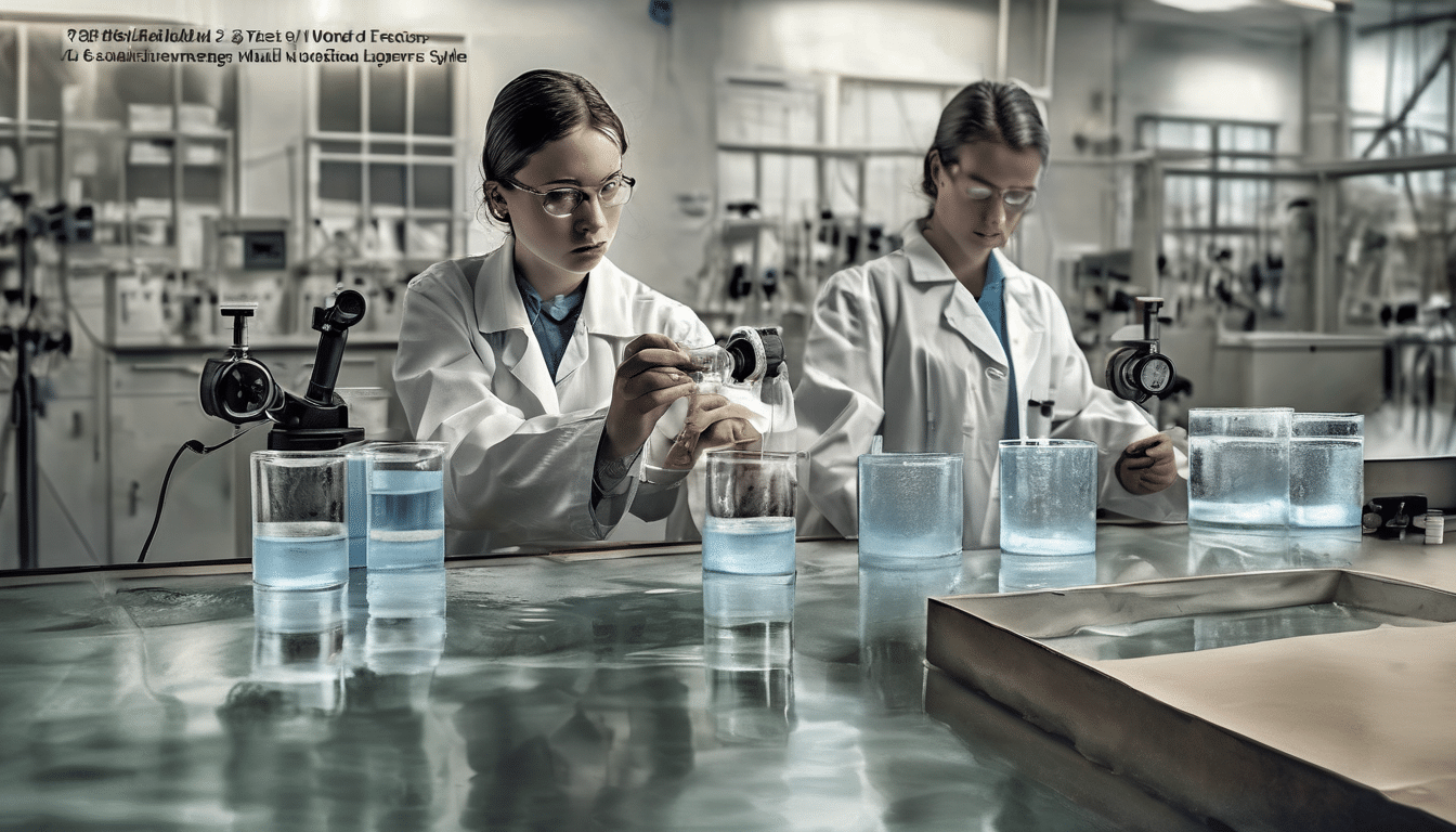 ["Multi-Factor Water Testing Methods Explained - Laboratory technician performing membrane filtration on water samples from Dubai villa tanks, showing filter setup and incubation process."]