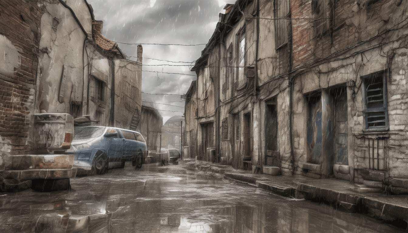 ["Infrared thermal image showing moisture hotspots in a Dubai villa wall during post-detection remediation after moisture mapping findings, with overlaid moisture meter readings and drying equipment in place."]