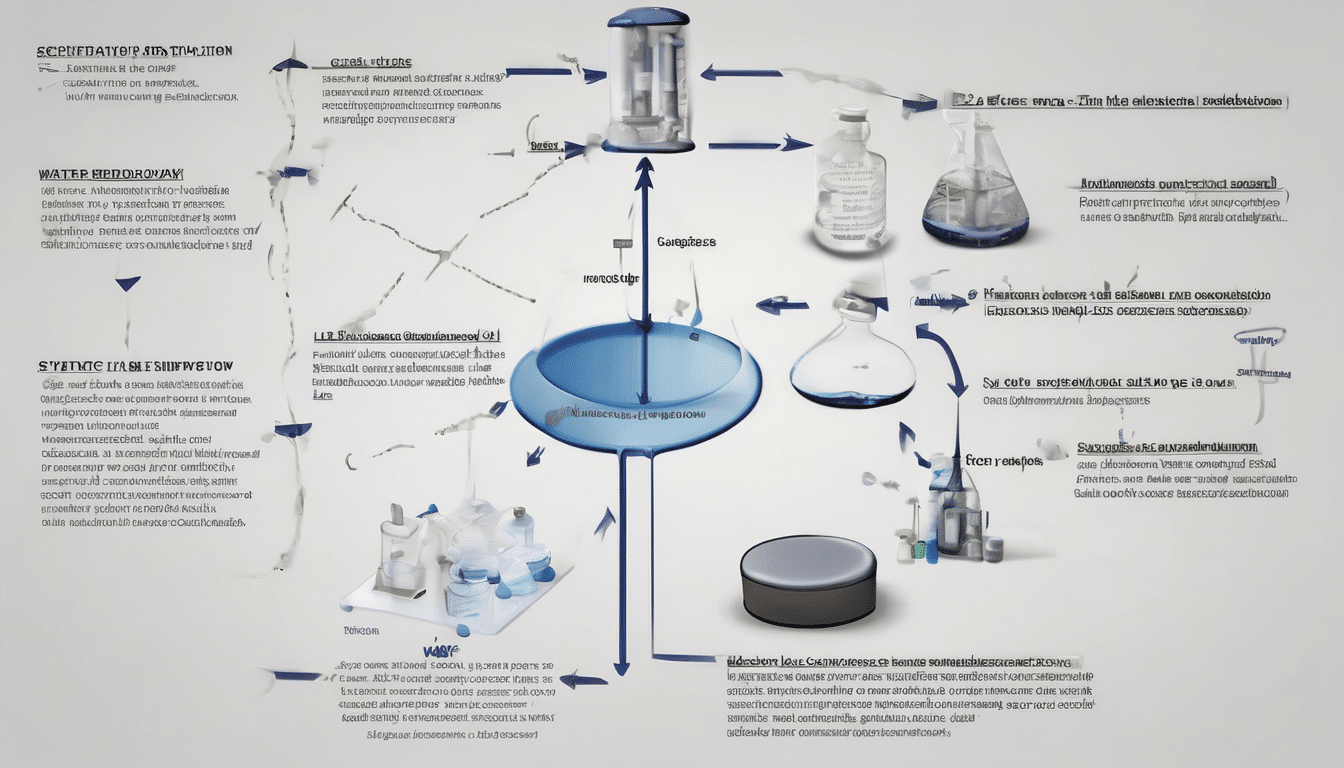Case study illustration: Methodology/process flowchart depicting sampling points, lab workflow, remediation steps, and verifi