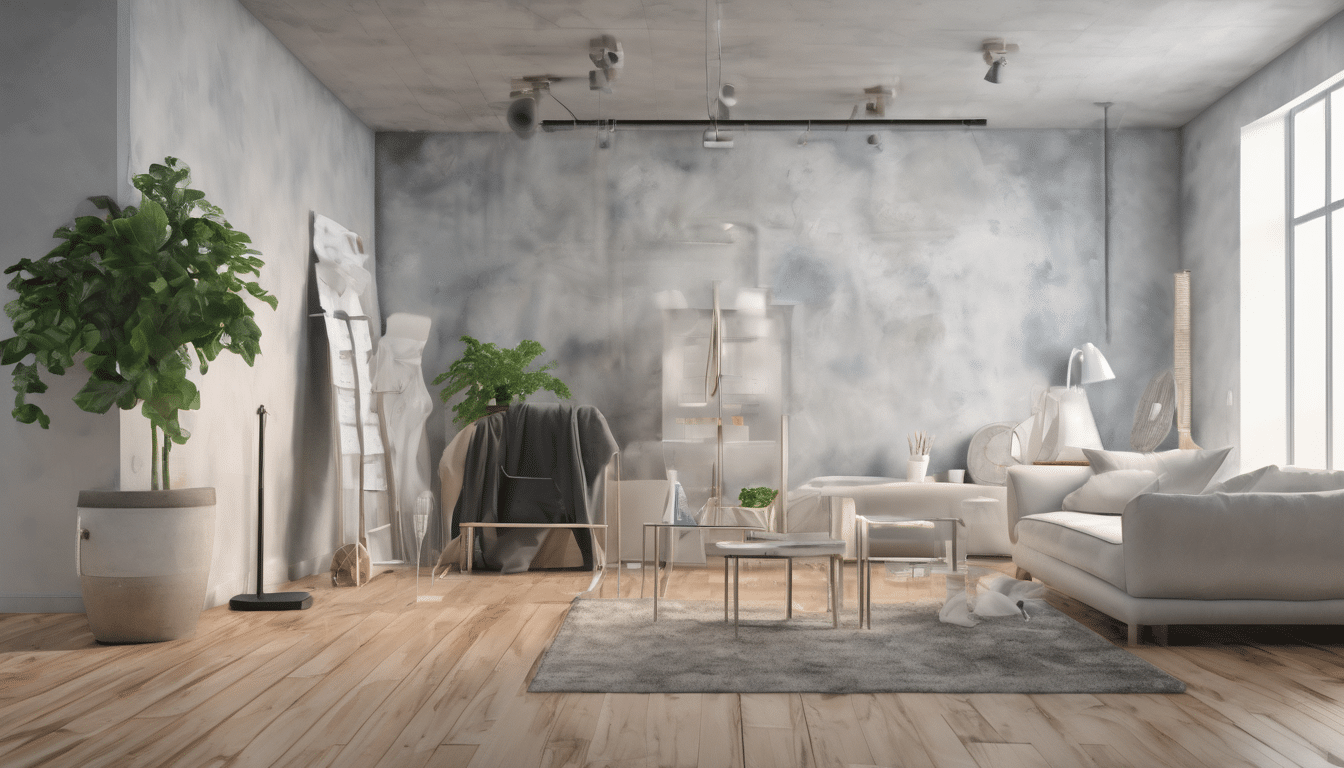 ["Infographic showing VOC testing methods for indoor air including sorbent tubes, GC-MS lab analysis, and handheld PID meters in a modern Dubai villa setting."]